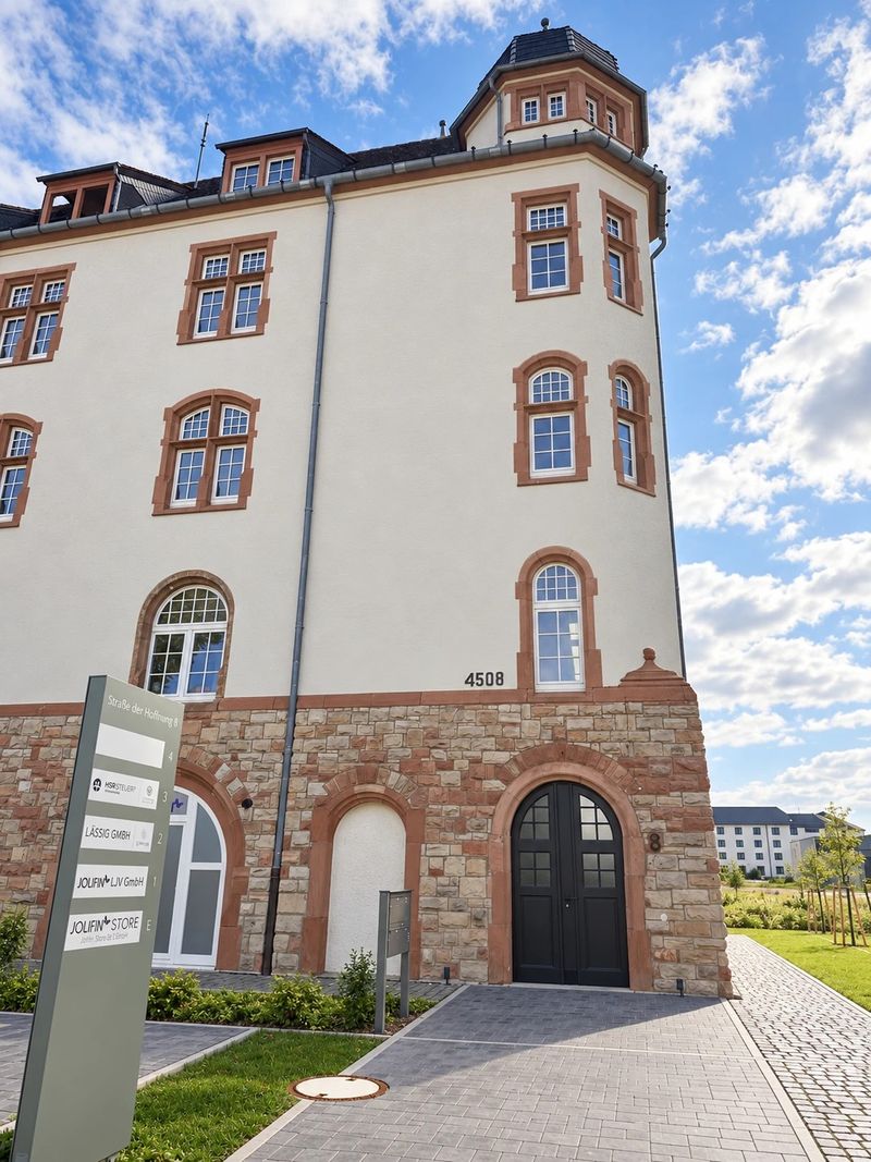 Eingang der Steuerkanzlei Schäfer, Straße der Hoffnung 8 in Babenhausen